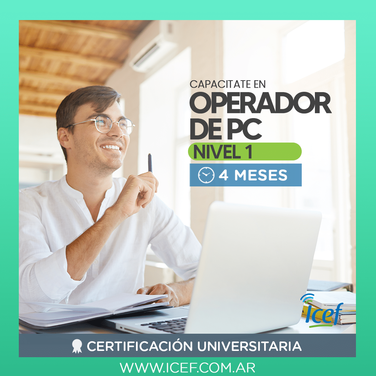 Operador De Pc Adultos Nivel Instituto Icef