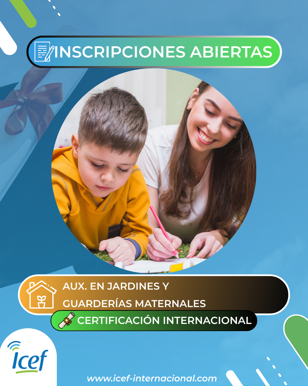 Auxiliar en Jardines y Guarderías Maternales